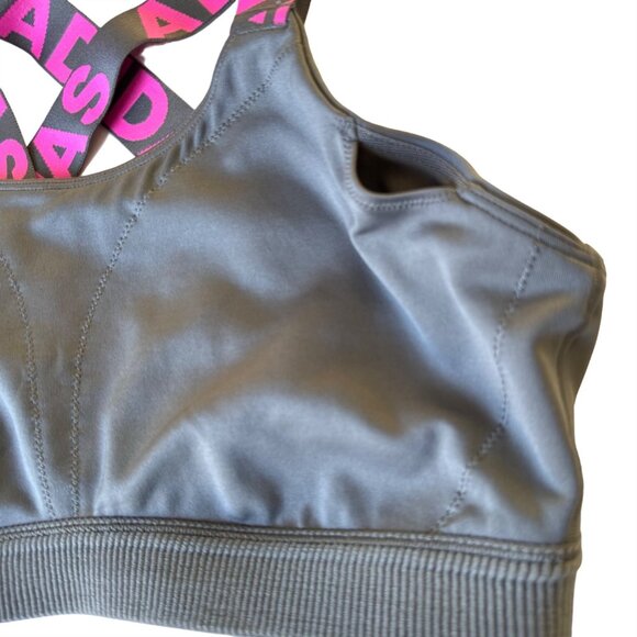 Nike Women's Dri-Fit Swoosh Sports Bra XXS Gray Black Medium Support New - Picture 8 of 9